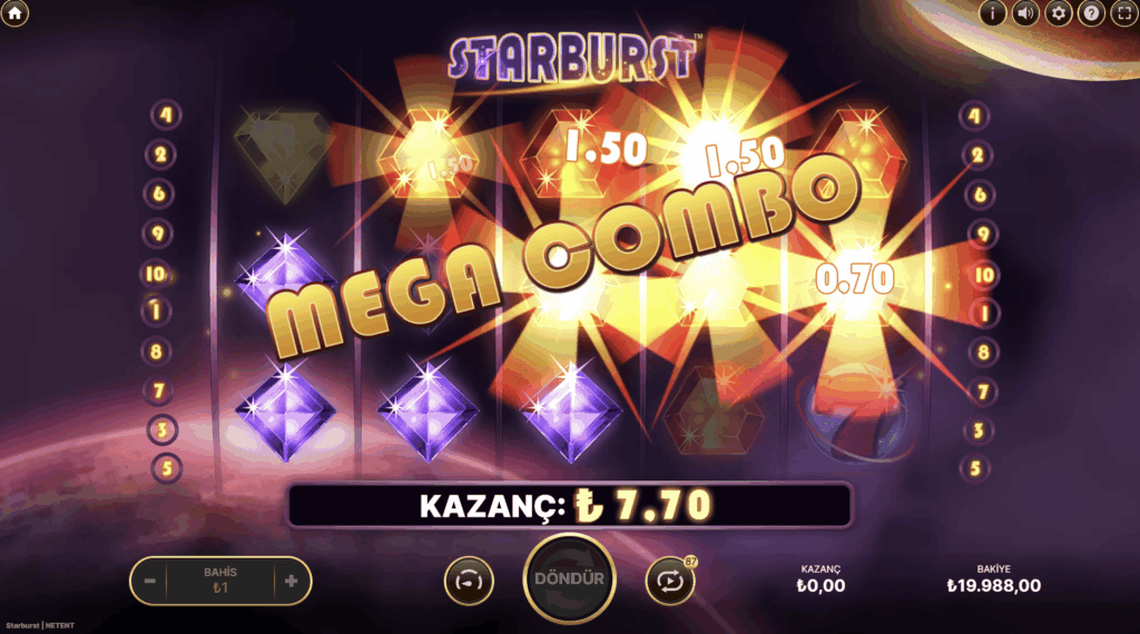 Starburst Slot'un Önizlemesi