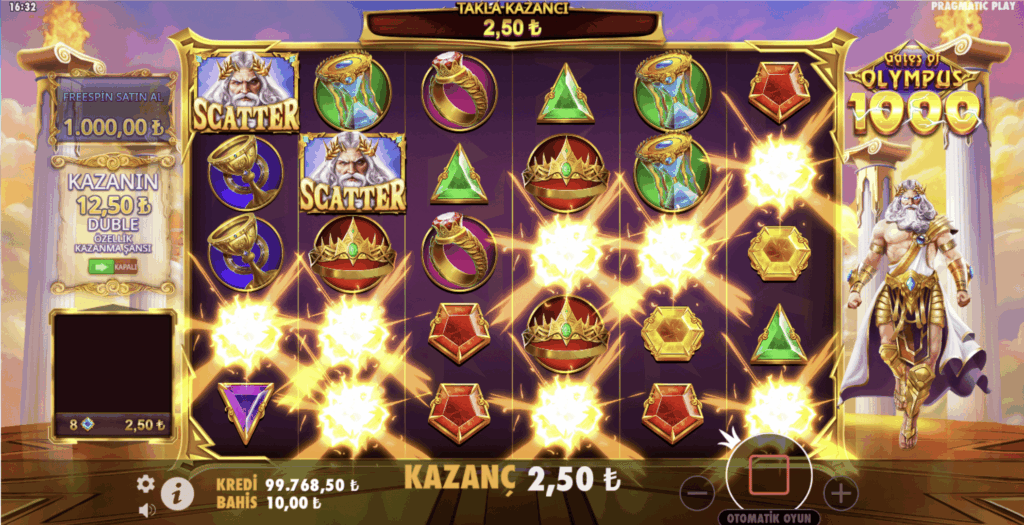 Gates of Olympus 1000 Slotunun Önizlemesi