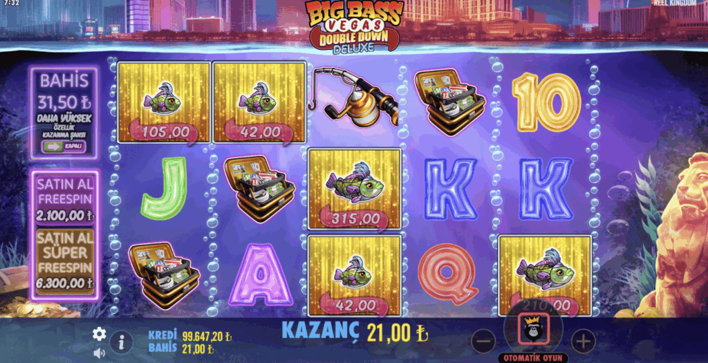 Big Bass Vegas Double Down Deluxe slotunun önizlemesi #2