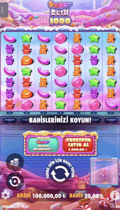 Sugar Rush 1000 #2 slot incelemesi
