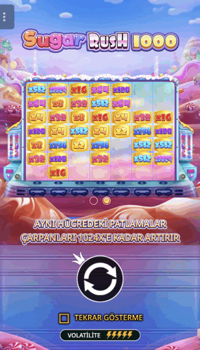 Sugar Rush 1000 #1 slot incelemesi
