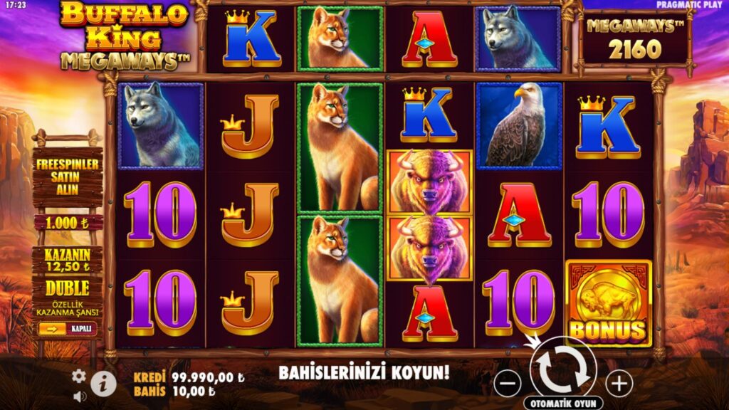 Buffalo King Megaways önizlemesi.
