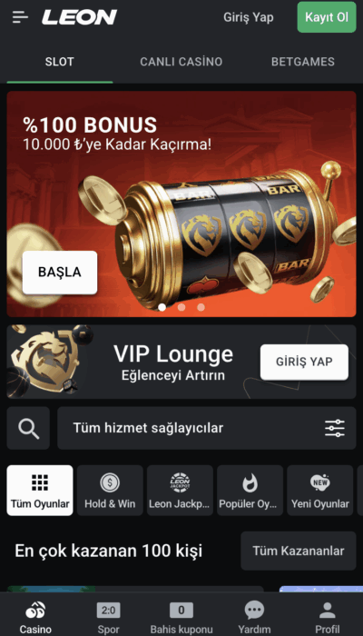 LeonBet Casino Önizlemesi #1