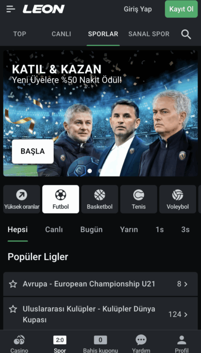 LeonBet Casino Önizlemesi #3