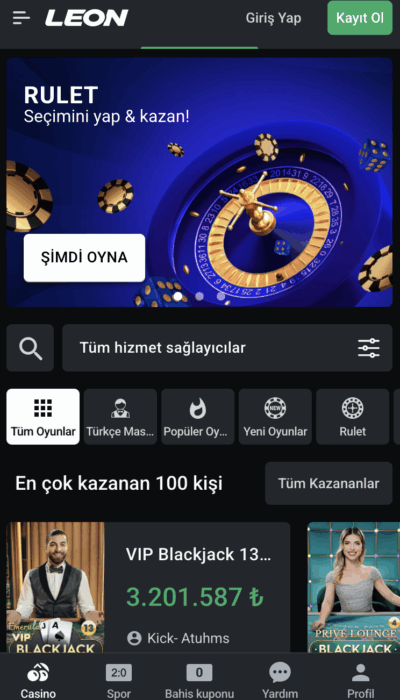 LeonBet Casino Önizlemesi #4
